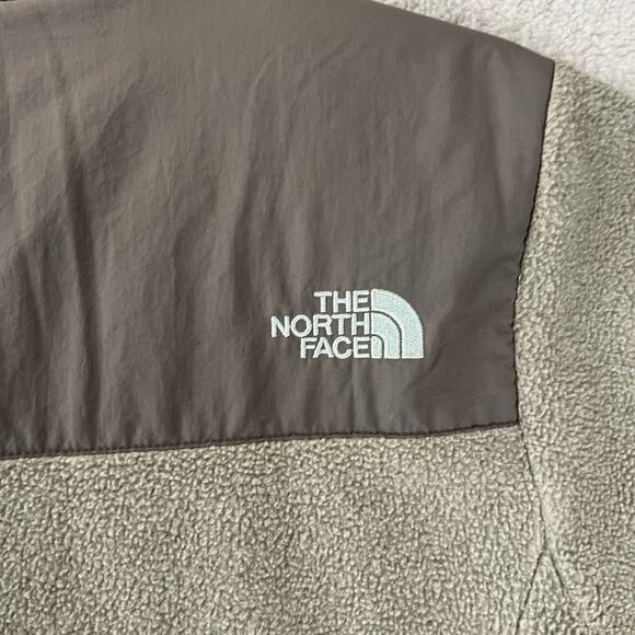 North Face Denali Womens Medium M Grey and Mint Fleece - Picture 7 of 9